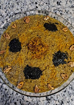 عکسی از دستور حلیم بادمجان با عدس