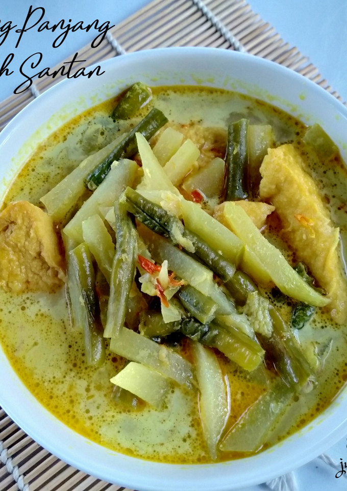 Foto resep 27.1~ Kacang Panjang Kuah Santan