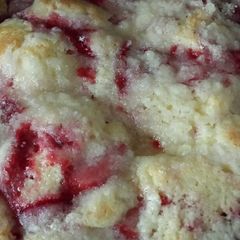 A picture of Strawberry Buttermilk Coffee Cake.