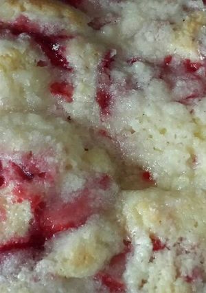 A picture of Strawberry Buttermilk Coffee Cake.