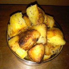 A picture of Spicy pan roasted sweet potato.