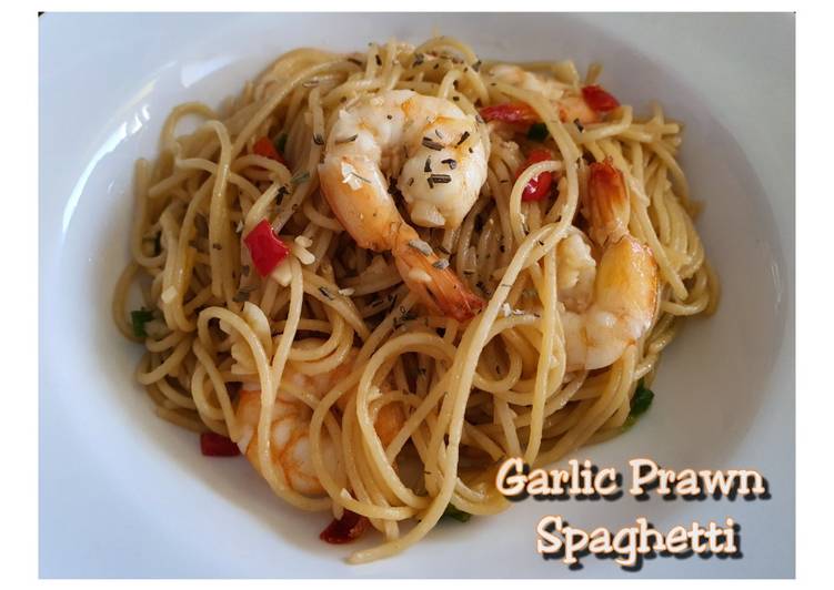 Garlic Prawn Spaghetti