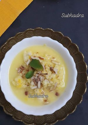 A picture of Paneer kheer.