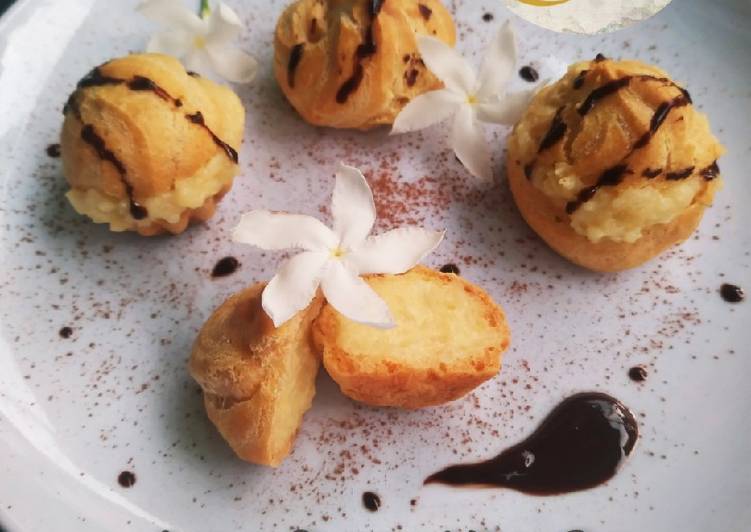 Cara memasak Choux Pastry/Kue Sus Vla Vanilla  yang Lezat