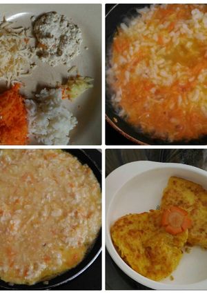 Foto resep Omelet nasi (mpasi 12+)