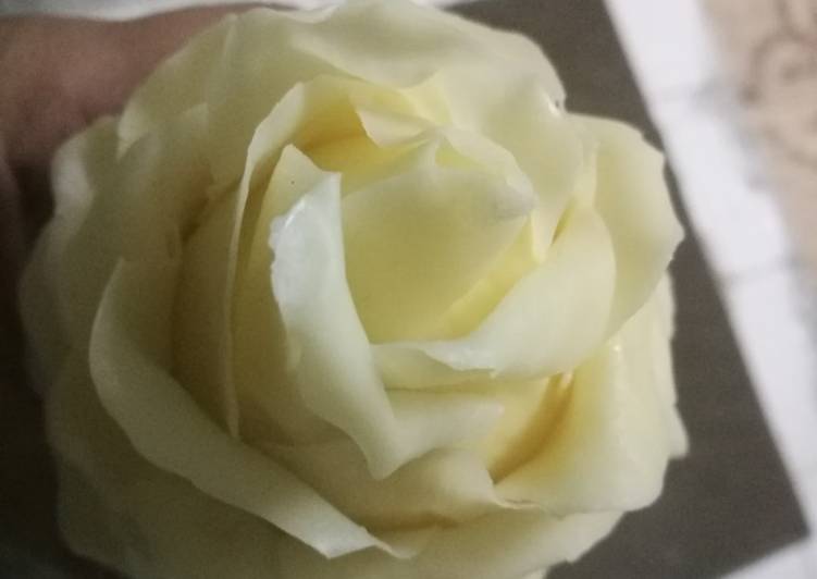 Recipe Melody white chocolate Rose flower