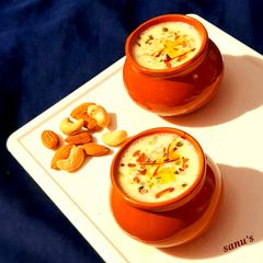 A picture of Kesar Badam Milk.