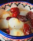 Nhãn nấu táo đỏ trần bì