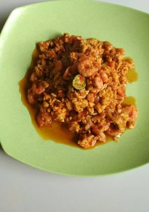 Foto resep Udang telur orak arik ala kadar