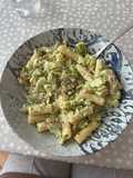 Macarrons amb bròquil i bacó