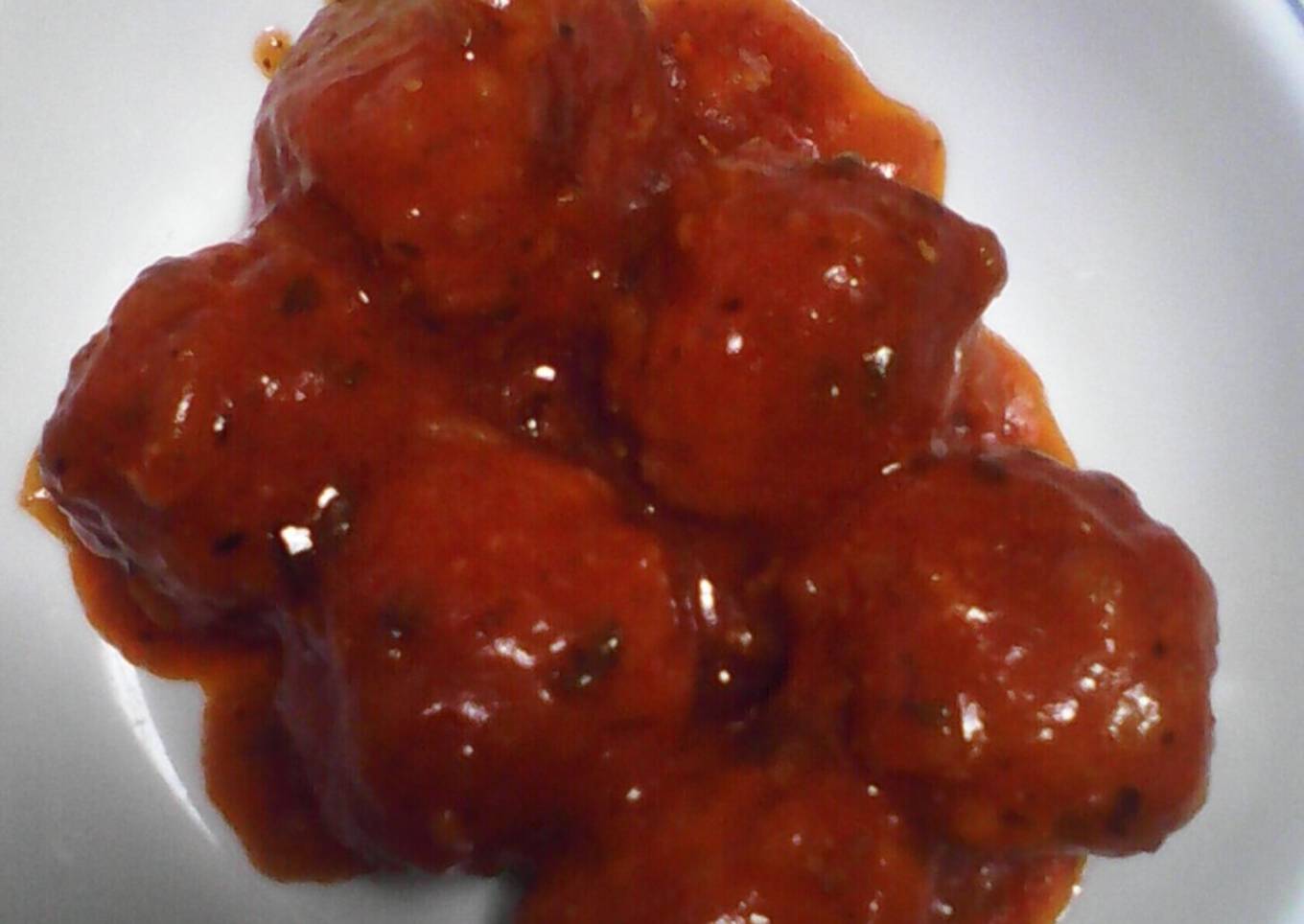 Albóndigas con salsa de tomate a mi manera
