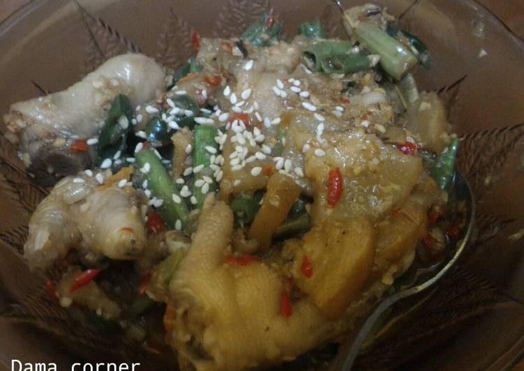 Tumis nyemek kikil ceker pedes #ResepNusantara