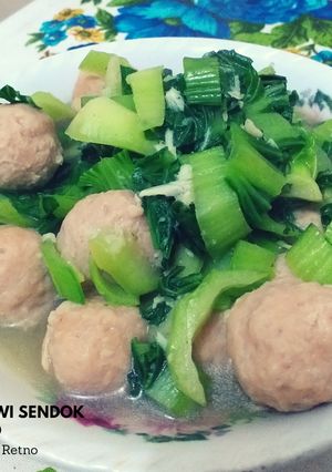 Foto resep Ca Sawi Sendok Bakso