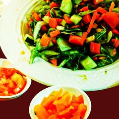 Arabic salad Simple Salata A picture of Arabic salad Simple Salata.
