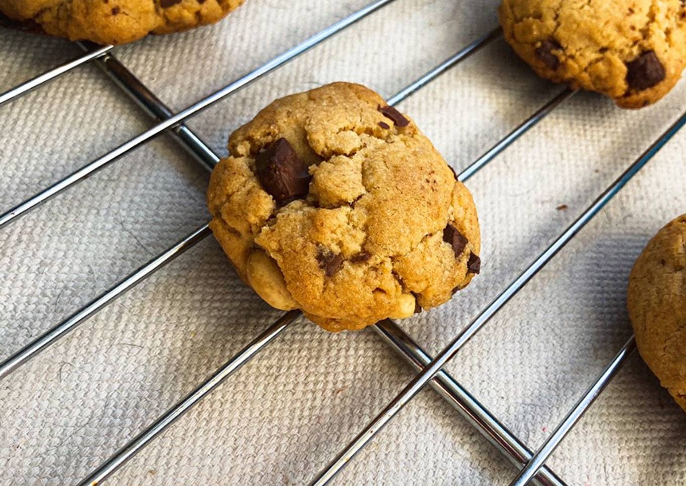 Cookies beurre de cacahuètes/chocolat au lait
