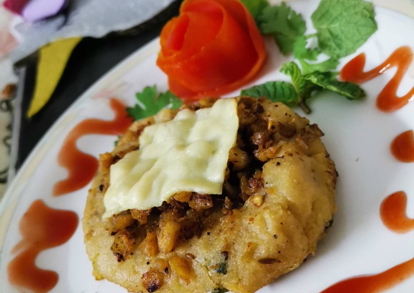 Potatoes cheese donuts