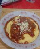Harina de Maíz con salsa de Tomate 🍅 🌽