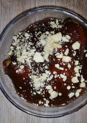 Una foto de Plátanos en mole