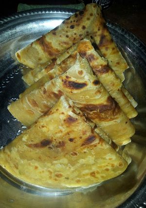 A picture of Lemon chapatis #week 4challange.