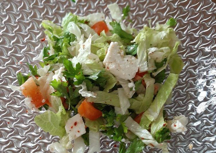 White cheese salad