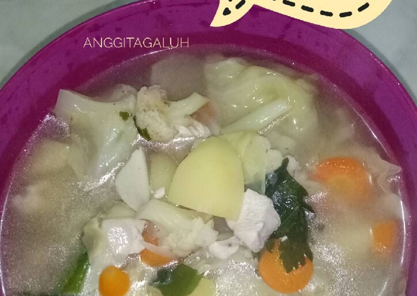 Sop Ayam (Menu Dewasa dan MPAsi Aya)