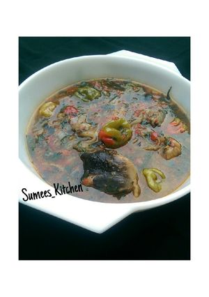 A picture of Cat fish pepper soup "point and kill".