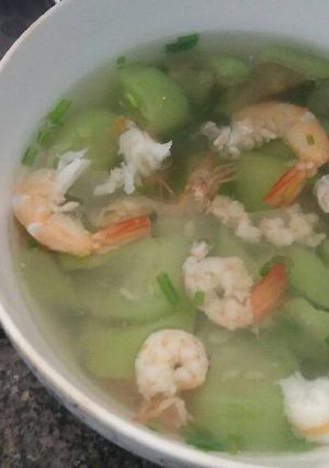 Hình của món Canh mướp nấu tôm.