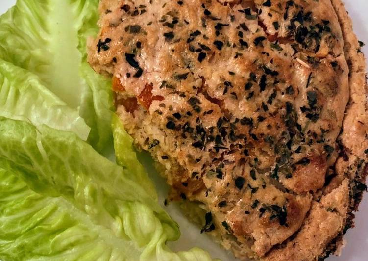 Torta de atum com aveia orgânica