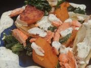 A picture of salmon fennel