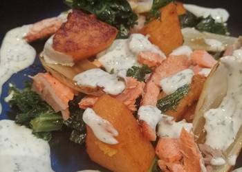 Without Fail Make Recipe Salmon squash and kale with lemon and dill yoghurt sauce Delicious and Healthy Without Fail Make Recipe Salmon squash and kale with lemon and dill yoghurt sauce Delicious and Healthy