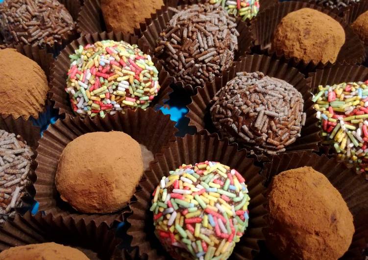 Trufas de la abuela súper fáciles, 4 ingredientes!!