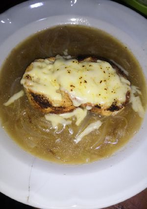 Una foto de Sopa de cebolla