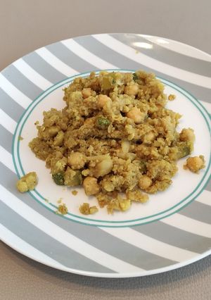 Une photo de Riz de chou fleur au curry