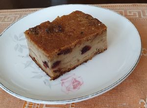 Una foto de Budín de pan viejo