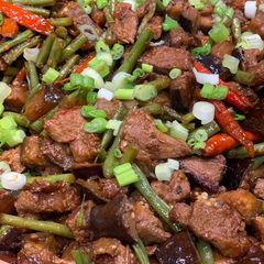 Mel’s Pinakbet (Aubergine and Fine Beans) A picture of Mel’s Pinakbet (Aubergine and Fine Beans).