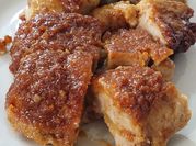 Una foto de budín de manzana