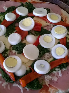 Una foto de Pizza rellena 1/2 masa