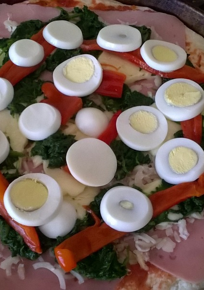Una foto de Pizza rellena 1/2 masa
