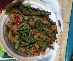 Mudahnya Memasak Oseng&amp;#34; Kacang Panjang + Tempe Gurih Mantul