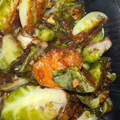 A picture of Saucy Brussel Sprouts.