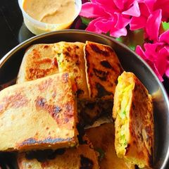 A picture of Sweet corn roti pocket.