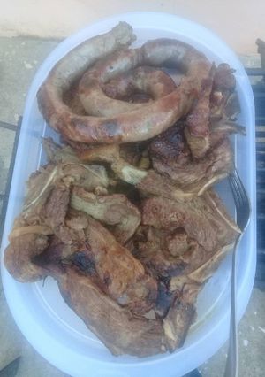 A picture of Chunky steak and wors.