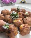 Albóndigas de carne de salchicha con queso (en airFryer)