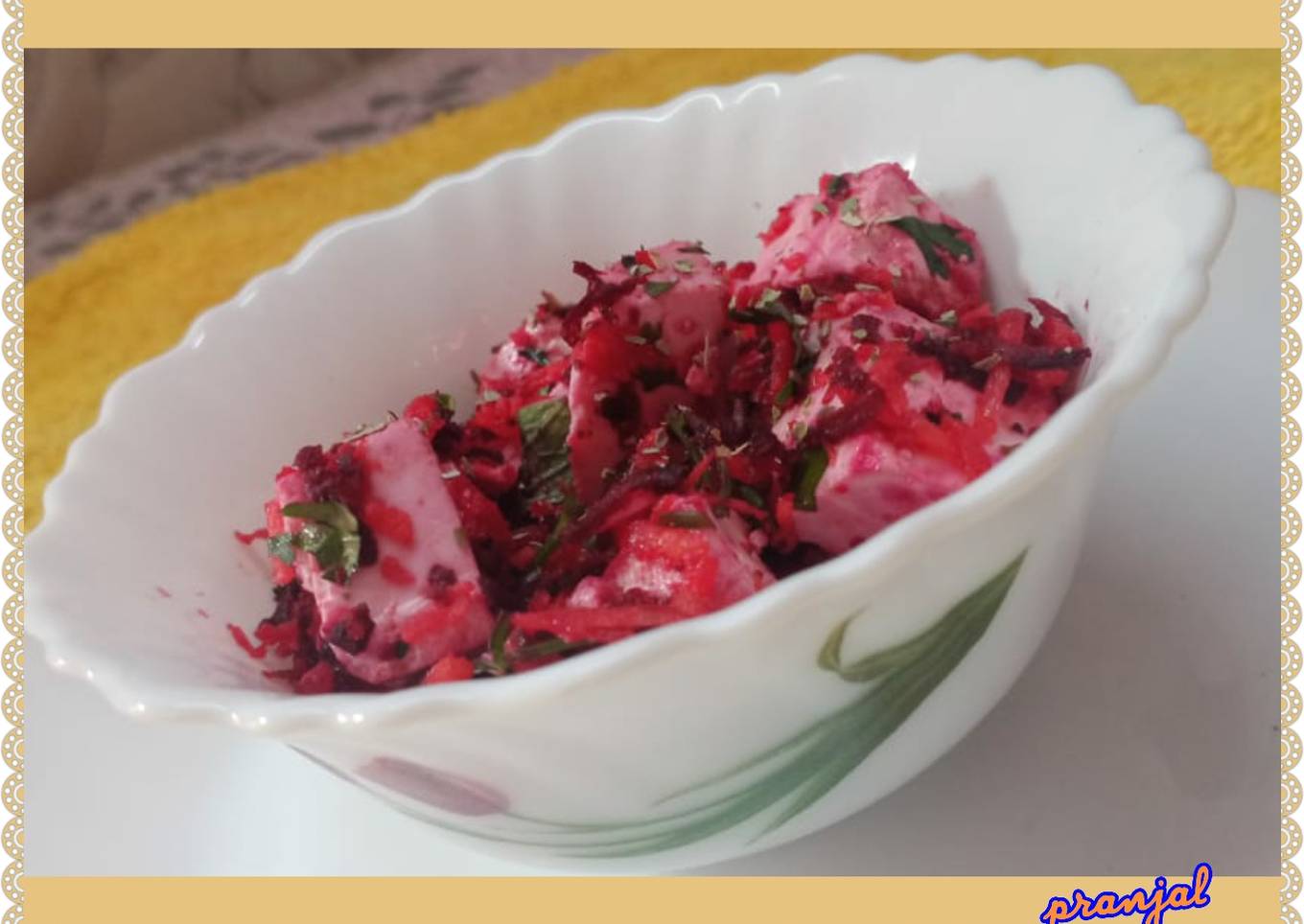 Beet Carrot Paneer Salad