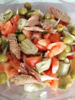 Una foto de Ensalada de alcachofas