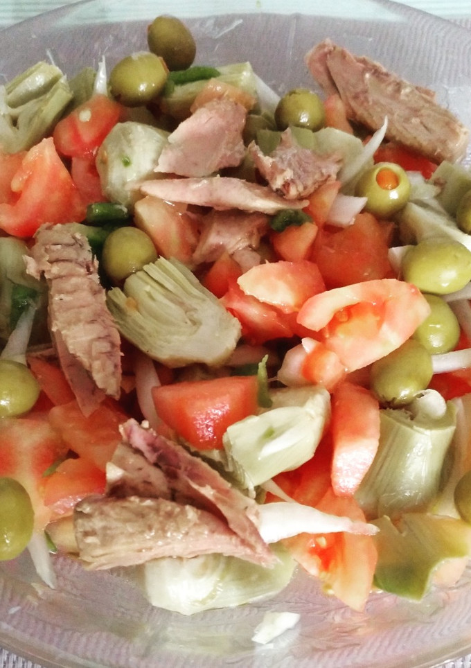 Una foto de Ensalada de alcachofas