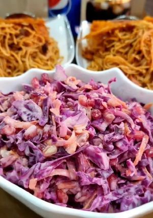 عکسی از دستور سالاد انار، گردو و هویج