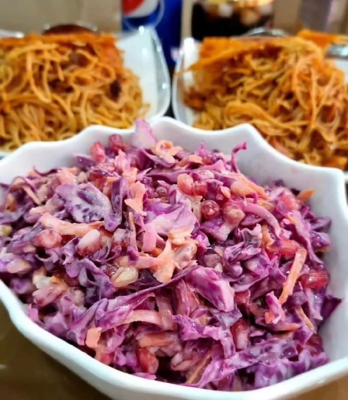 عکسی از دستور سالاد انار، گردو و هویج