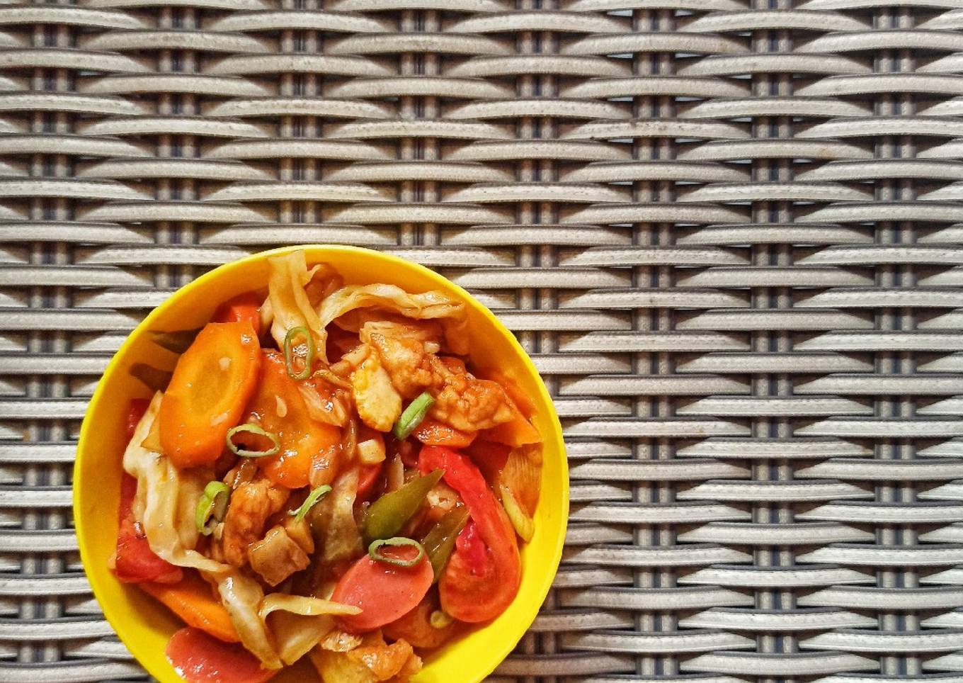 580. Capcay Goreng (Pakai Kekian Telur)