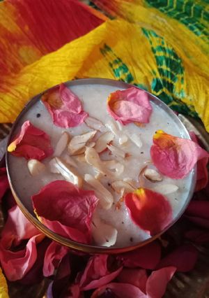 A picture of Coconut Rose Phirni.